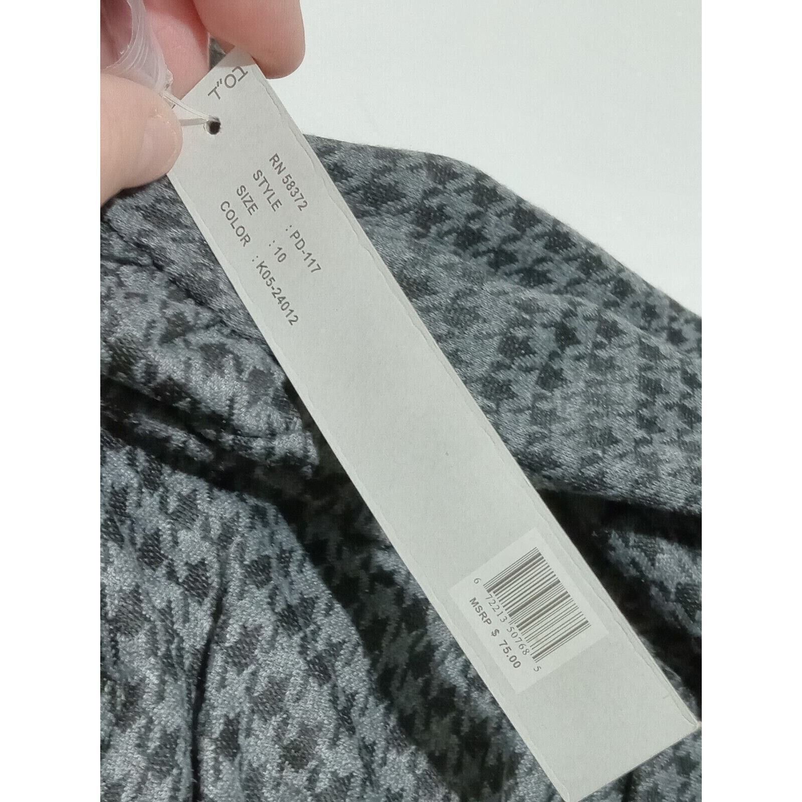 & Other Stories New Voir Voir Houndstooth Dress 10 Sheath Short Sleeve $75 Size L / US 10 / IT 46 - 6 Thumbnail