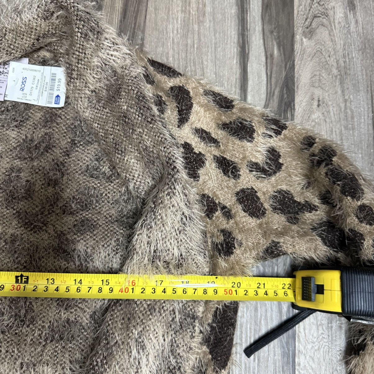 Other Oliver By Escio Leopard Sweater Brown Eyelash Duster Cardiga Size S / US 4 / IT 40 - 5 Thumbnail