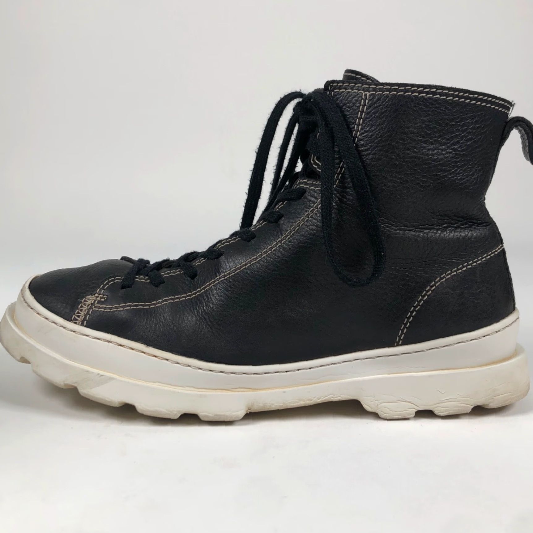 Camper Camper Brutus Womens Size 10.5 / 41 Black Leather Casual Boots Zip Size US 11 / IT 41 - 7 Thumbnail