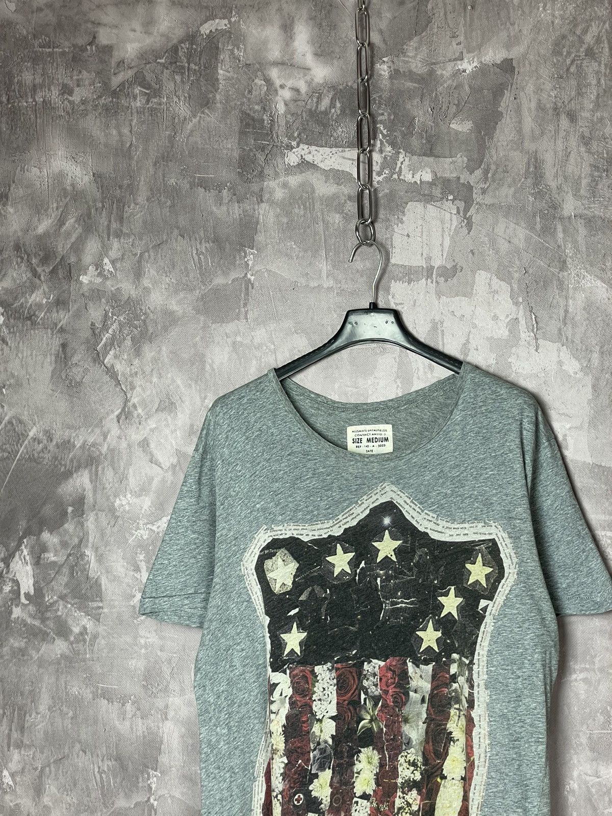 Allsaints × Vintage T-shirt Vintage Allsaints Distressed Faded Art Graffiti Rare Size US M / EU 48-50 / 2 - 3 Thumbnail