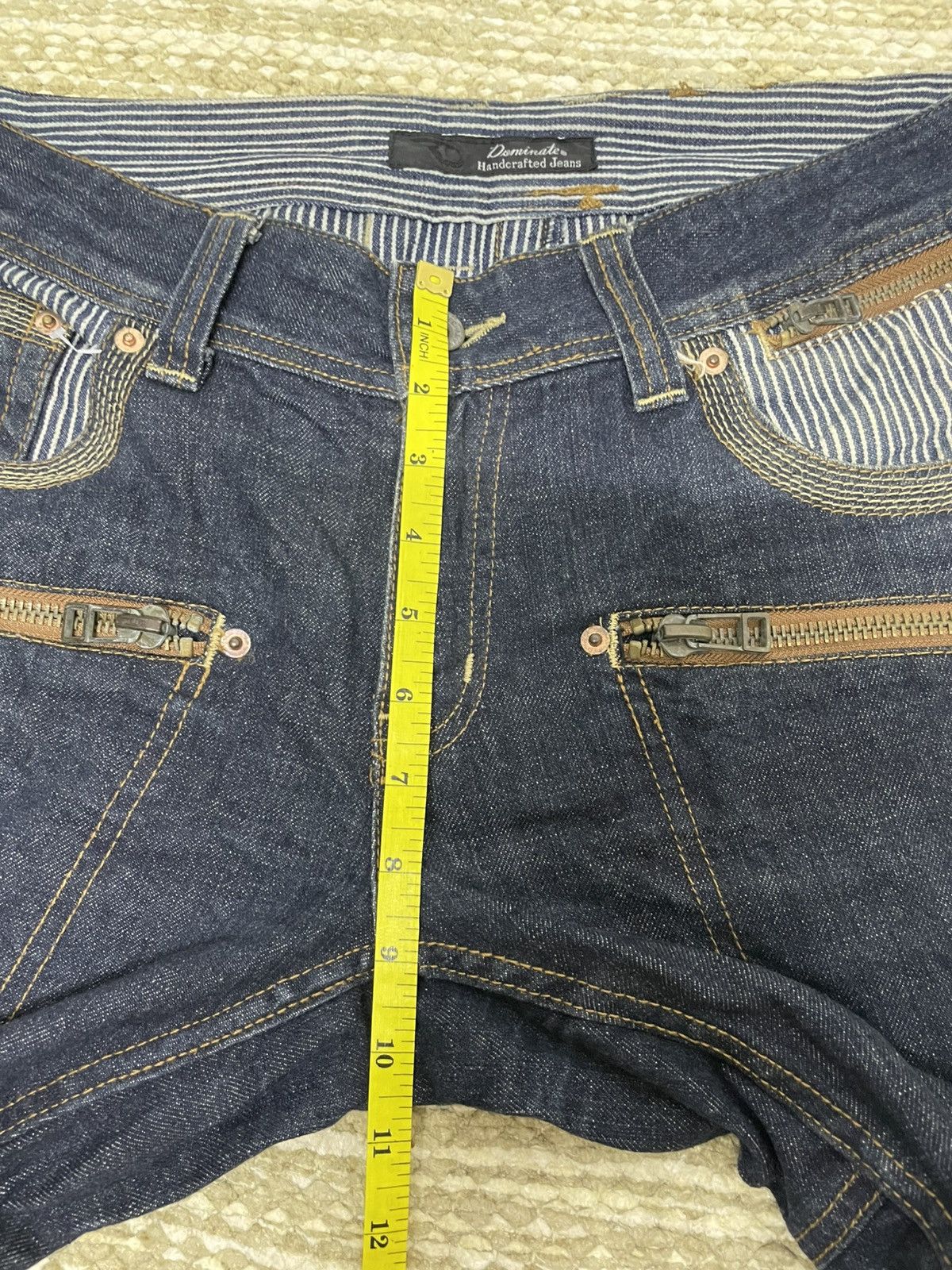 2120 Handcrafted 🔥Rare🔥Dominate Handcrafted Multi pocket Denim Jeans Size US 35 - 12 Thumbnail