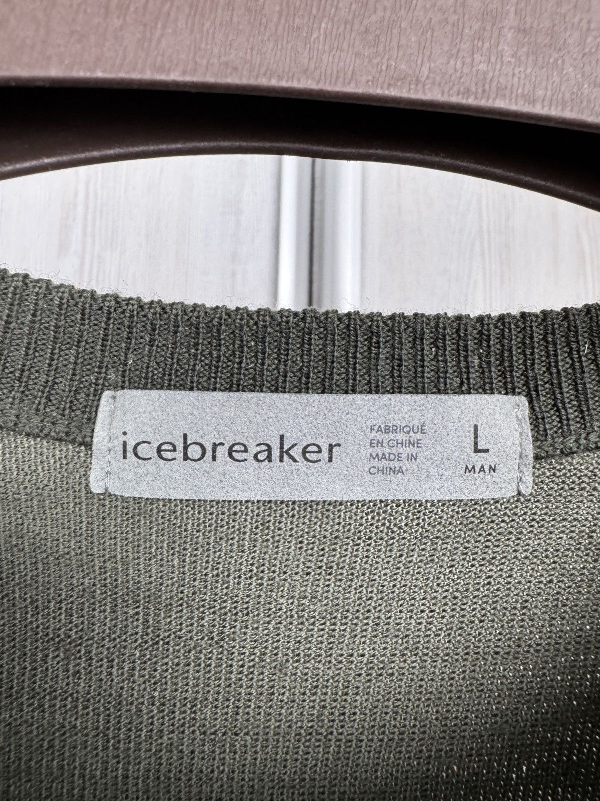 Icebreaker Icebreaker pure merino khaki green light sweater sz L Size US L / EU 52-54 / 3 - 8 Thumbnail