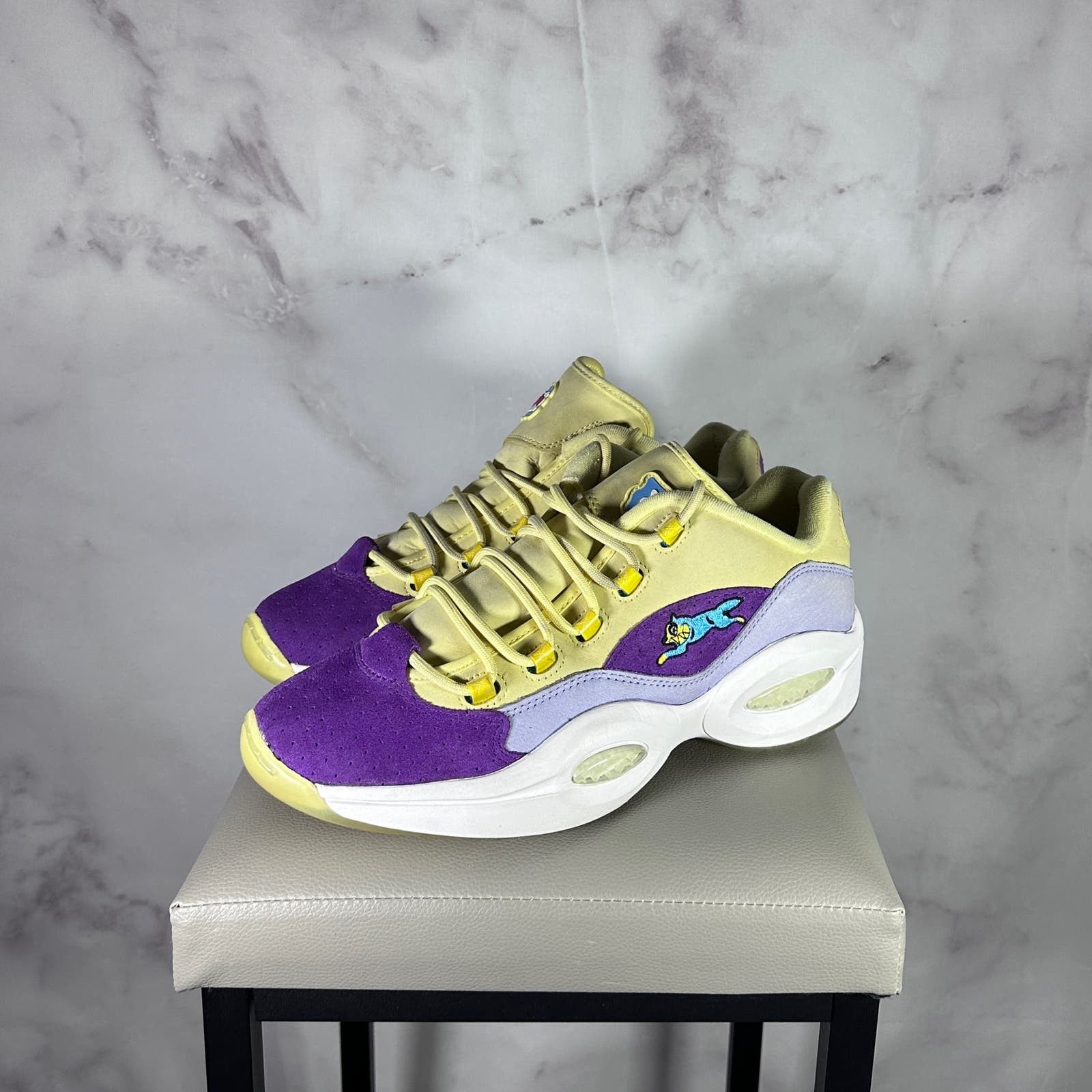 image of Billionaire Boys Club x Icecream Question Low Running Dog Yellow/purple Shoes, Men's (Size 11)