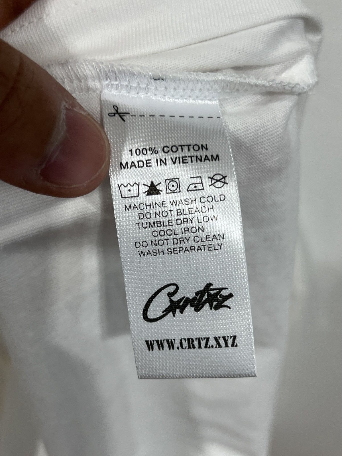 Corteiz Corteiz Snicker Logo White Tee Size US L / EU 52-54 / 3 - 6 Thumbnail