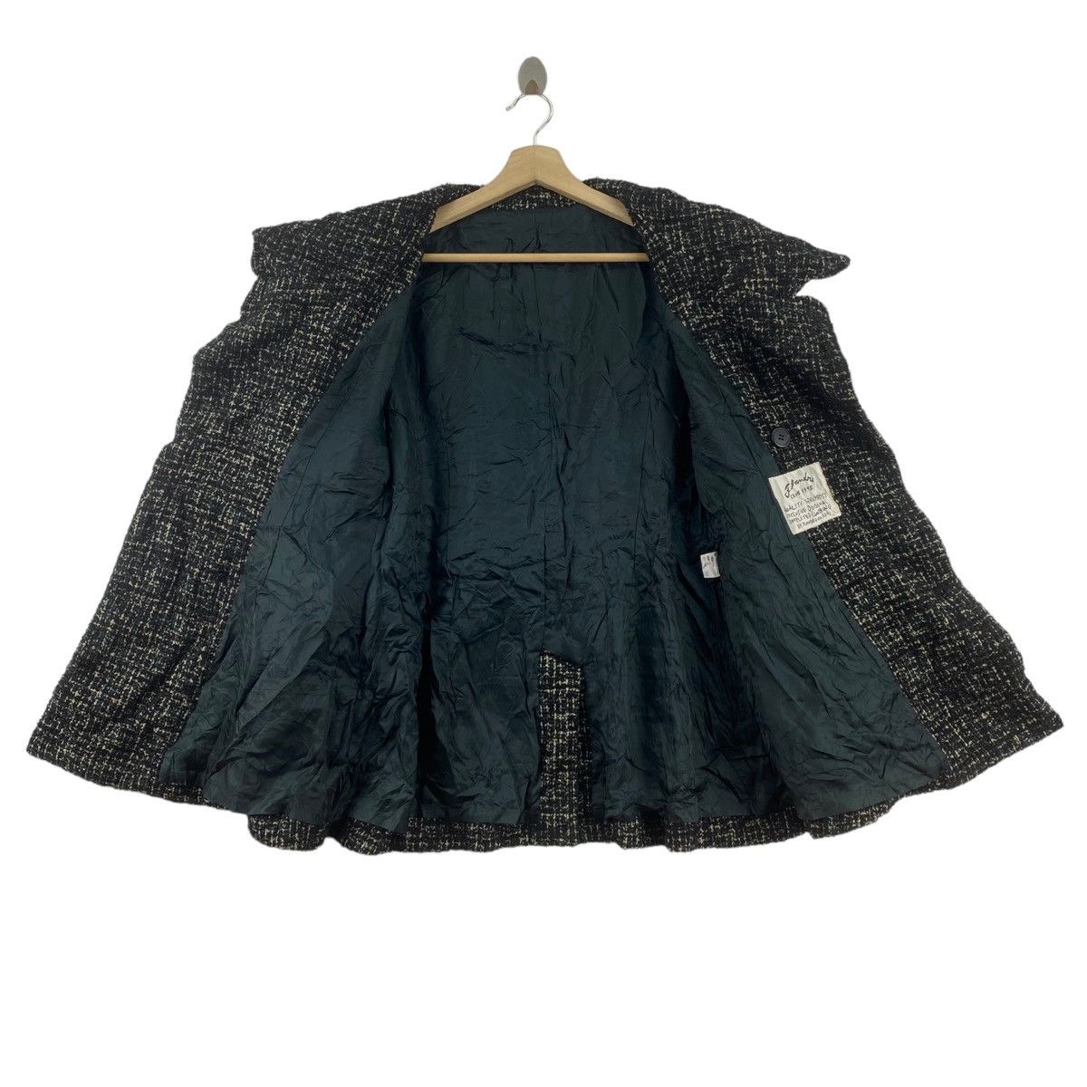 Japanese Brand × Vintage Vintage FLANDRE CLUB 1998 Japanese Brand Tweed Coat Size M / US 6-8 / IT 42-44 - 3 Thumbnail
