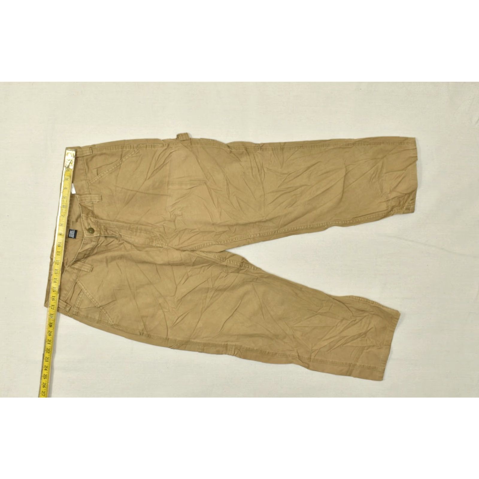 Vintage Wolverine Men's 38x30 Brown Cotton Canvas Utility Carpenter Work Pants Size US 38 / EU 54 - 3 Thumbnail