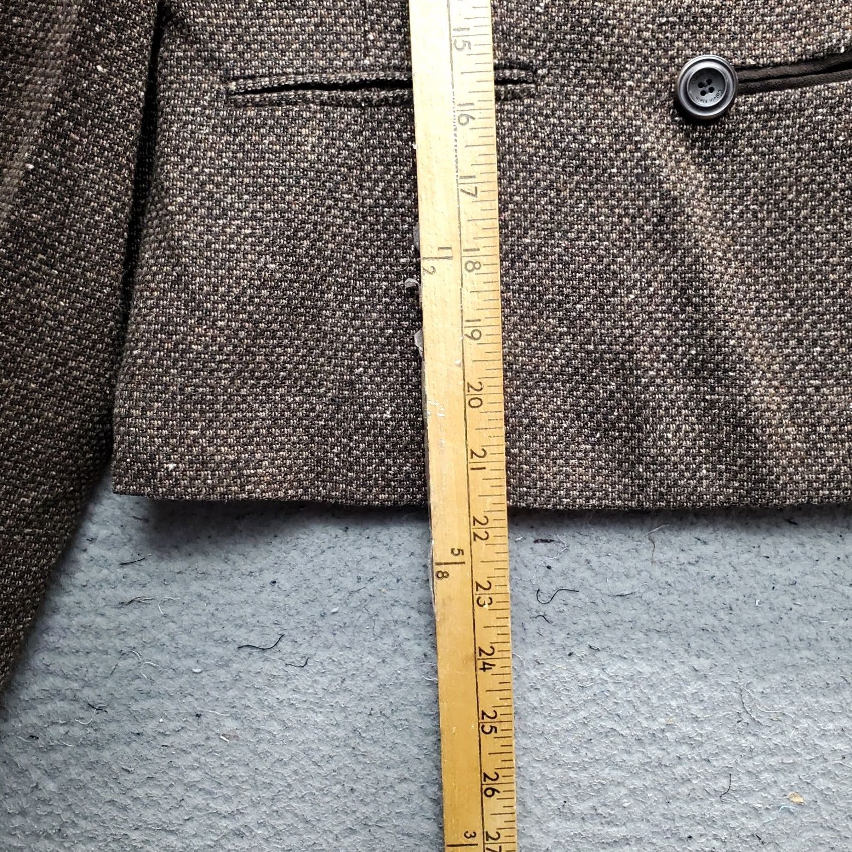 Calvin Klein Calvin Klein Blazer Jacket Womens Size 10 Brown Tweed Wool Textured Double Breasted Blazer Size L / US 10 / IT 46 - 4 Thumbnail