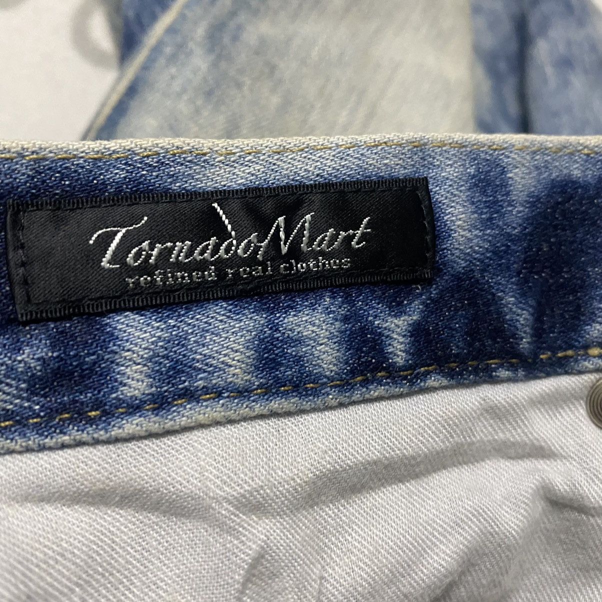 Tornado Mart Tornado Mart Acid Wash whisker Denim Wolf Cut Flare Jeans Size US 32 / EU 48 - 16 Thumbnail