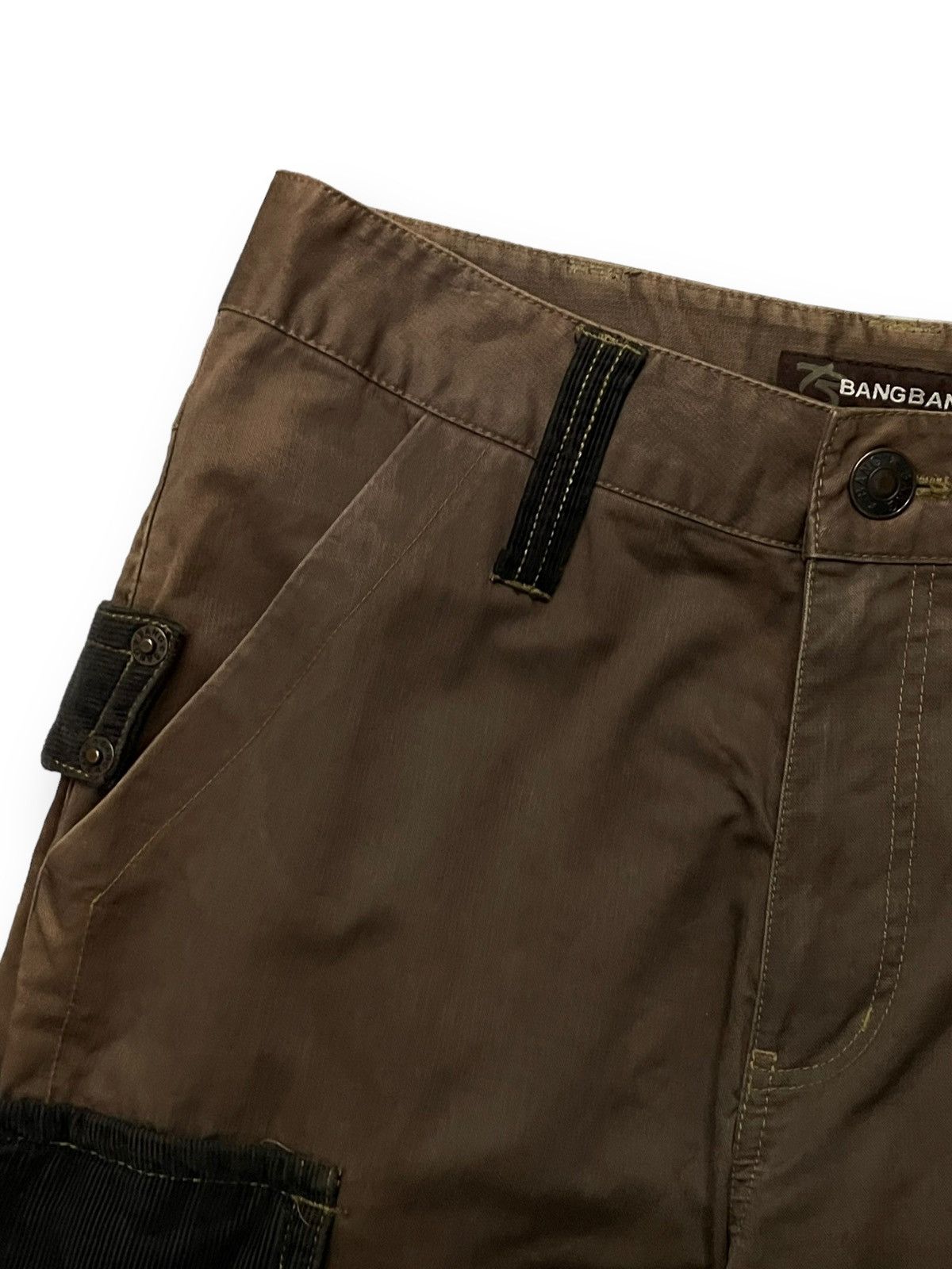 If Six Was Nine × Japanese Brand × Le Grande Bleu (L.G.B.) Bangbang Predator Bondage Parachute Baggy Thick Cargo Pants Size US 30 / EU 46 - 5 Thumbnail