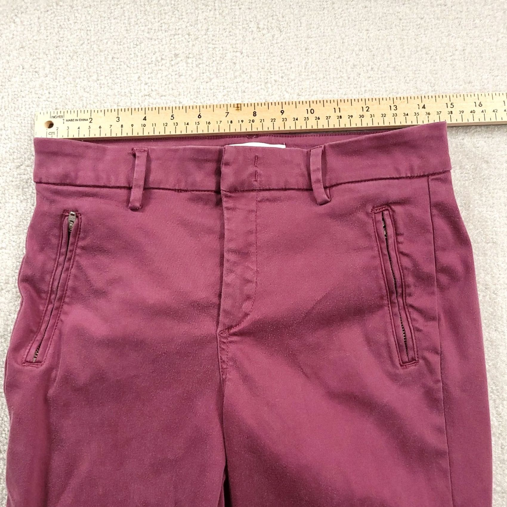 Vintage VINTAGE Level 99 Pants Women's 28 Purple Lyocell Blend Straight Leg Capri Zipper PHOTO Size 28" / US 6 / IT 42 - 4 Thumbnail