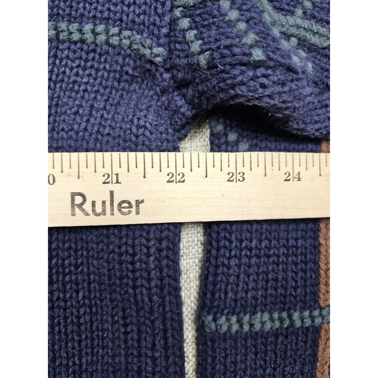 Ralph Lauren VINTAGE Chaps Ralph Lauren Sweater Mens Large Blue Aztec Geometric Knit Crewneck Size US L / EU 52-54 / 3 - 6 Thumbnail