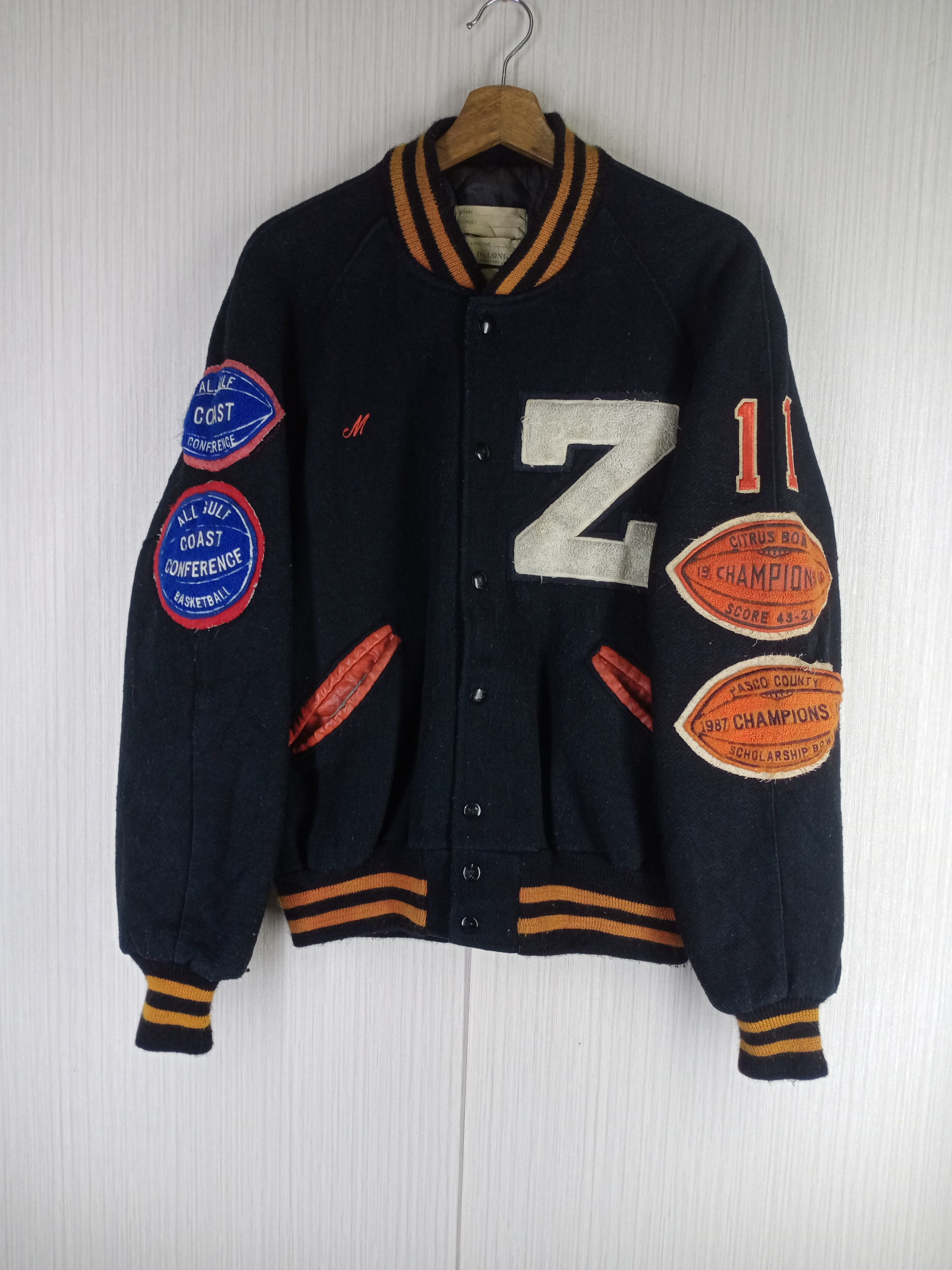 Delong Very Rare Vintage Citrus Bowl Champions 1986 Varsity Jacket Size US L / EU 52-54 / 3 - 1 Thumbnail