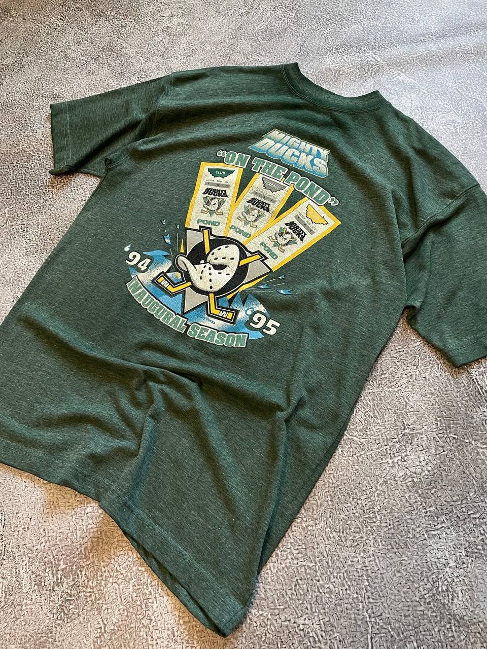 NHL Vintage t shirt Mighty Ducks made in Usa Size US XXL / EU 58 / 5 - 2 Thumbnail