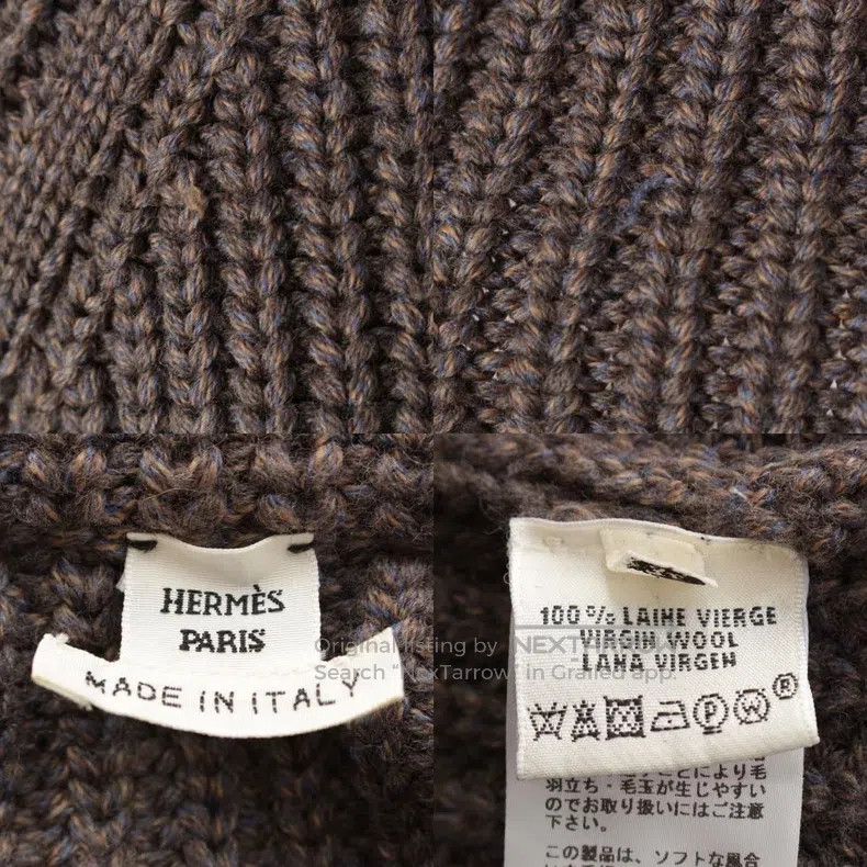 Hermes Hermes Wool Ribbed Long Sleeve Heavy Knit Sweater Size XXS / US 00 / IT 34 - 7 Thumbnail