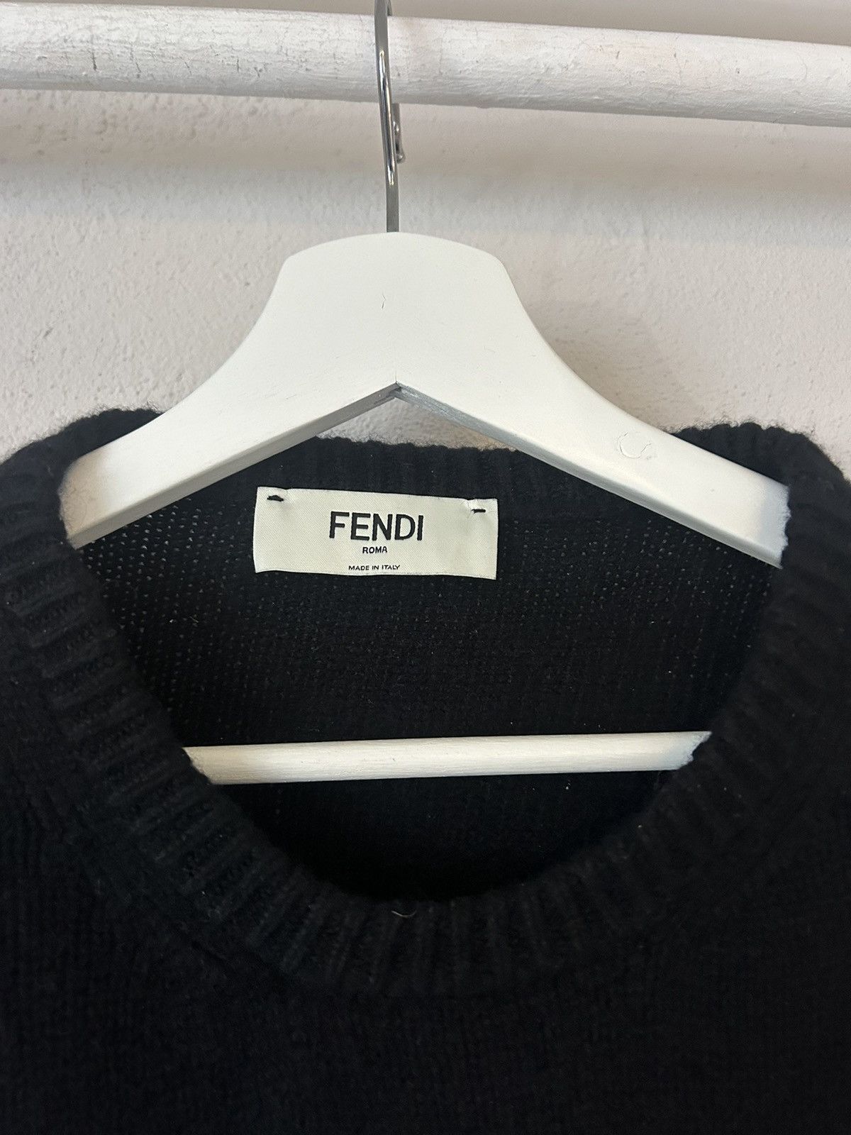 Fendi Fendi Cashmere Knit Sweater with Silk Accents Size M / US 6-8 / IT 42-44 - 2 Thumbnail