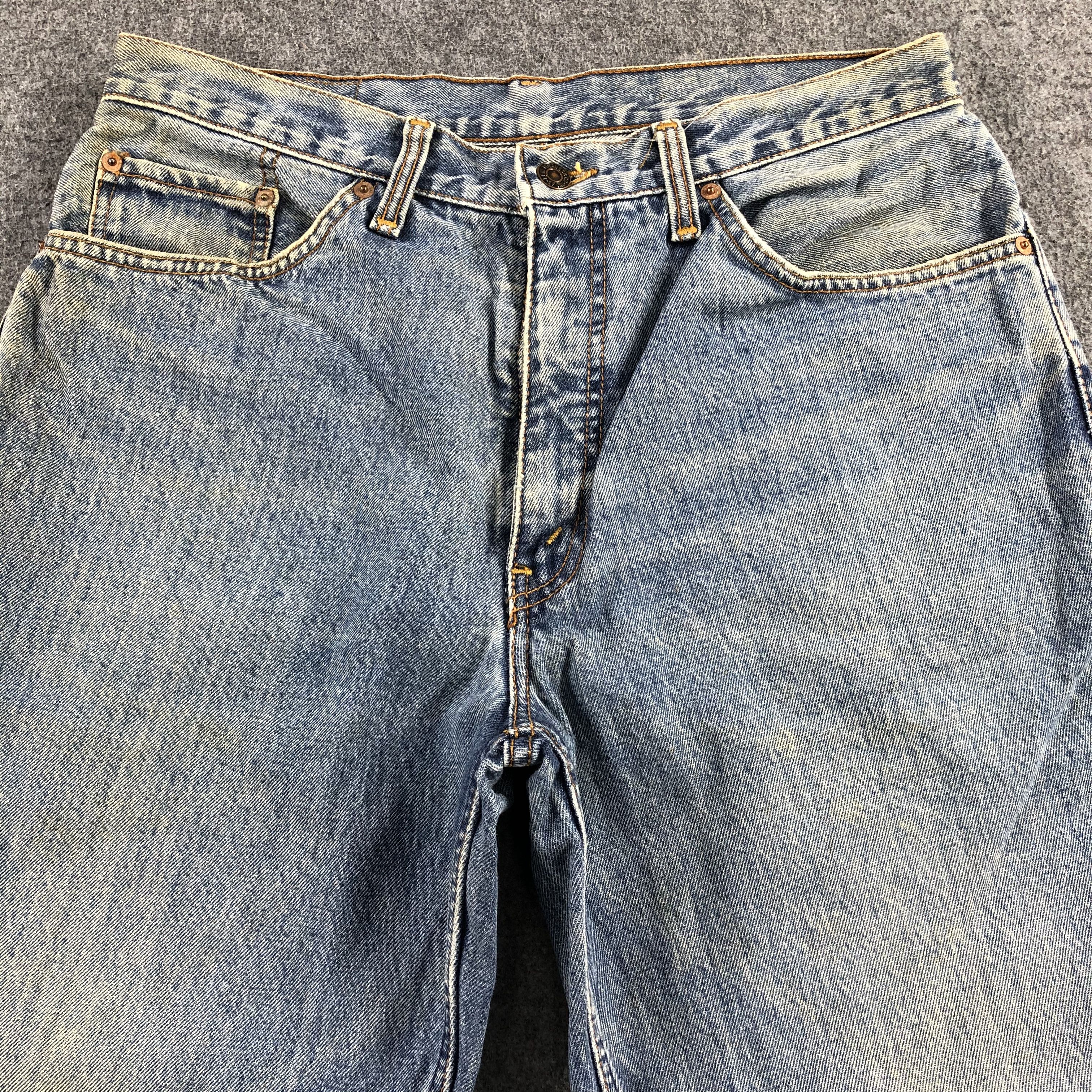 Levi's Vintage 90s Light Wash Levis Jeans-J1794 Size US 33 - 3 Thumbnail