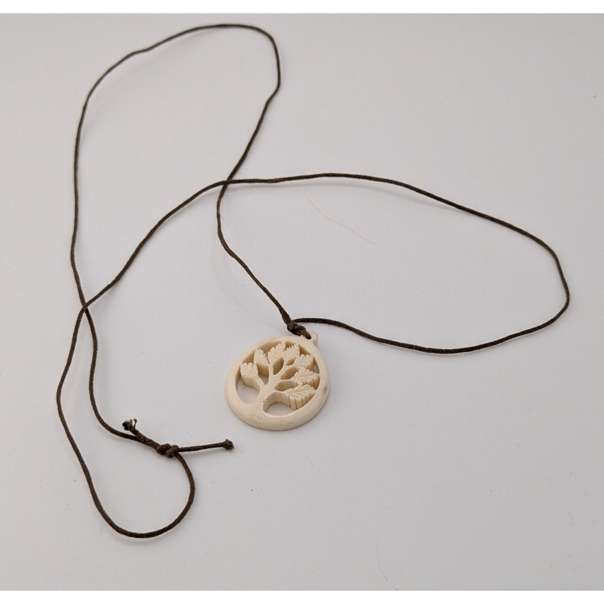 Other Bohemian Nature Themed Cream Tree Pendant Necklace Size ONE SIZE - 6 Thumbnail