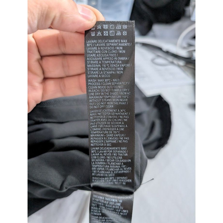 Balenciaga o1rshd1 Inside Out T-Shirt in Faded Black/White Size US M / EU 48-50 / 2 - 18 Thumbnail