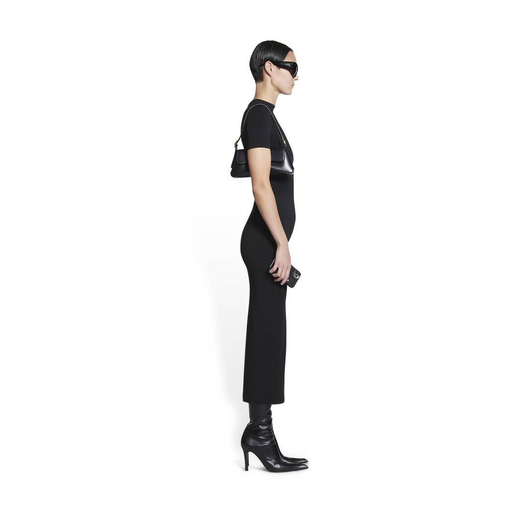 Balenciaga o1bcso1str1024 Superlong Stretch Dress in Black Size XS / US 0-2 / IT 36-38 - 4 Thumbnail