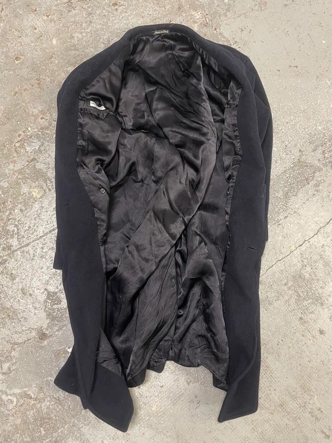 Giorgio Armani 1990s Giorgio Armani Navy Wool Trench Coat Size US M / EU 48-50 / 2 - 8 Thumbnail