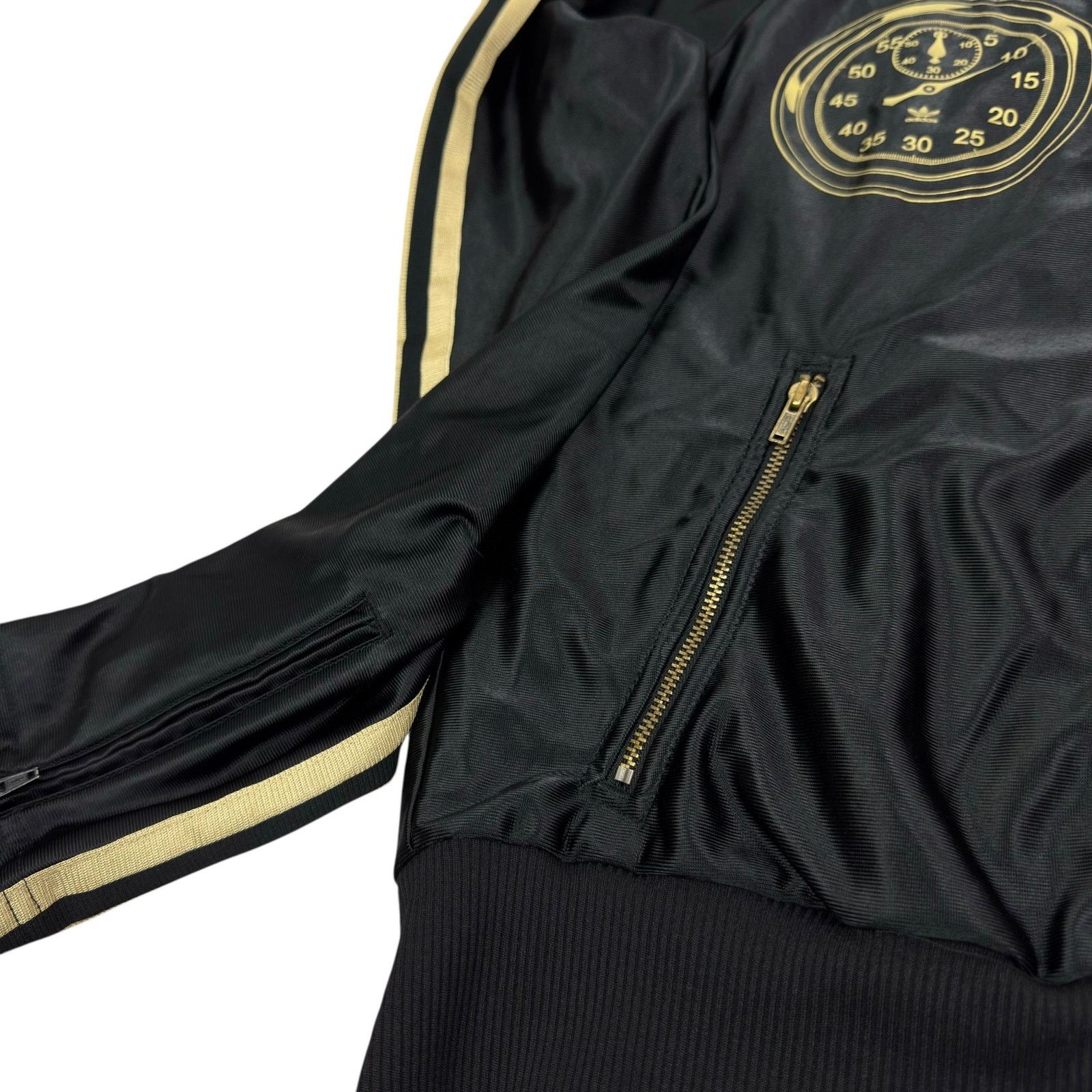 Adidas Adidas Men's Black Yellow 3-Stripes Full Zip Track Jacket XS Size US XS / EU 42 / 0 - 7 Thumbnail
