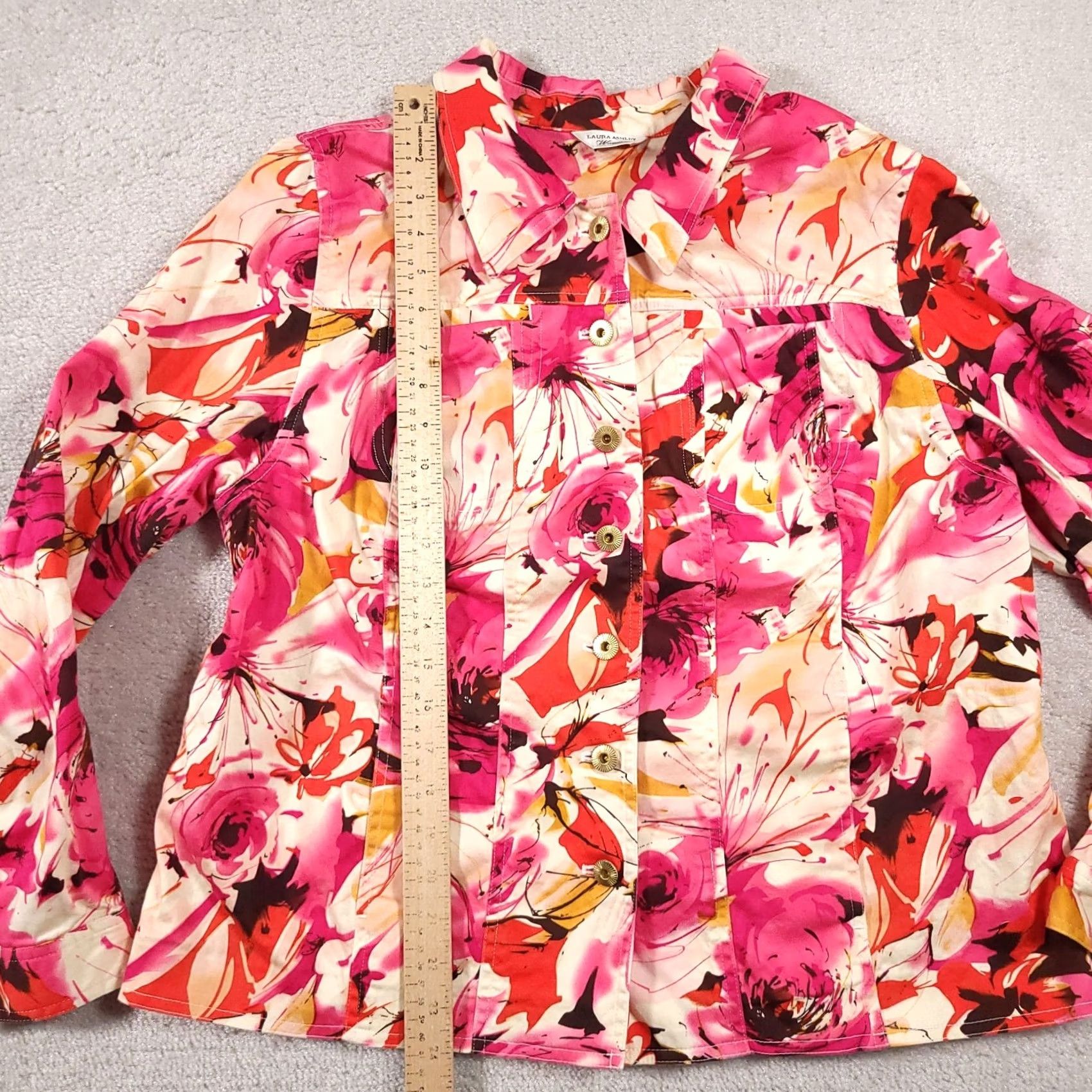Laura Ashley Laura Ashley Jacket Women's 1X Blazer Floral All Over Print Button Up Collared Kleid Blazer Colorful Multicolor Floral 1X Womens Size XL / US 12-14 / IT 48-50 - 7 Thumbnail