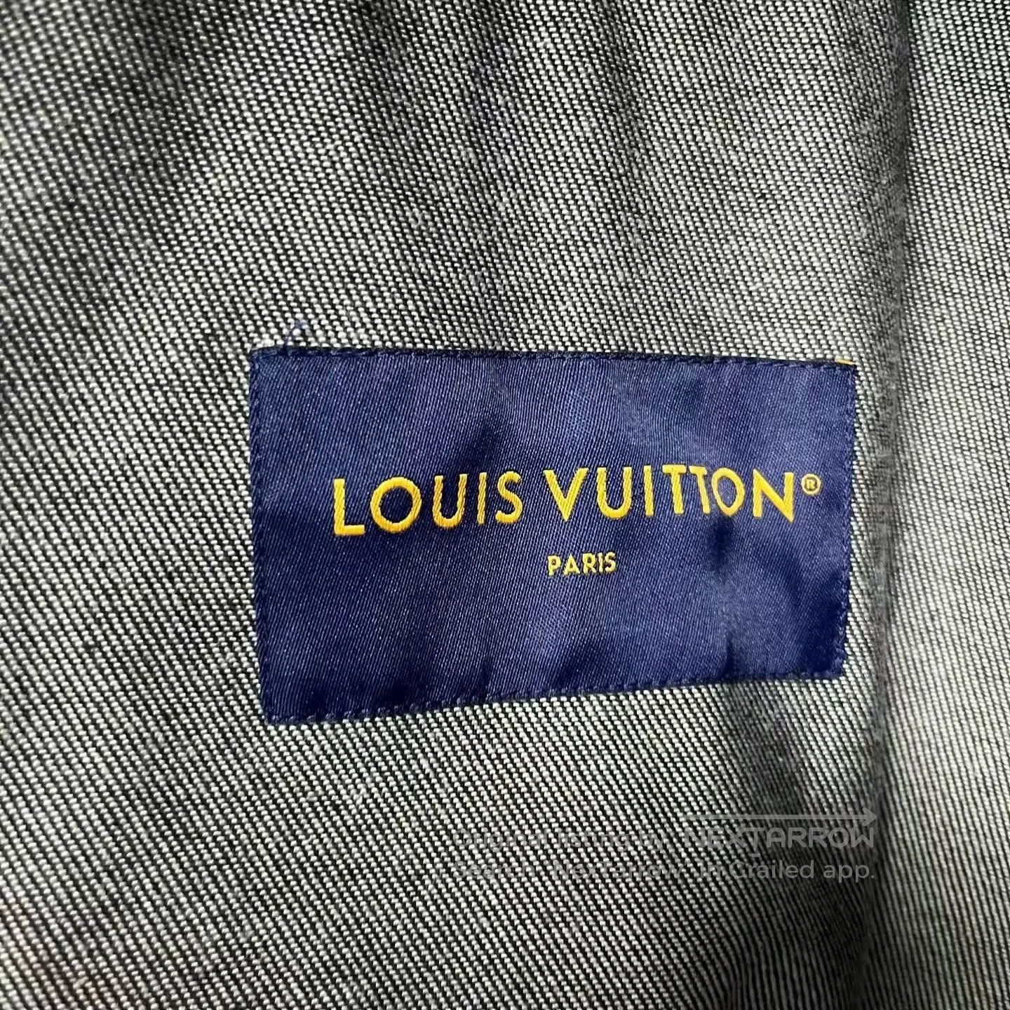 Louis Vuitton Louis Vuitton Black Logo Print Jacket. Size US XL / EU 56 / 4 - 2 Thumbnail