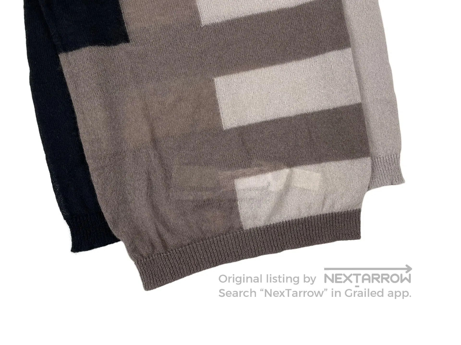 Rick Owens Rick Owens size F Striped Cashmere Sweater Size US XS / EU 42 / 0 - 4 Thumbnail
