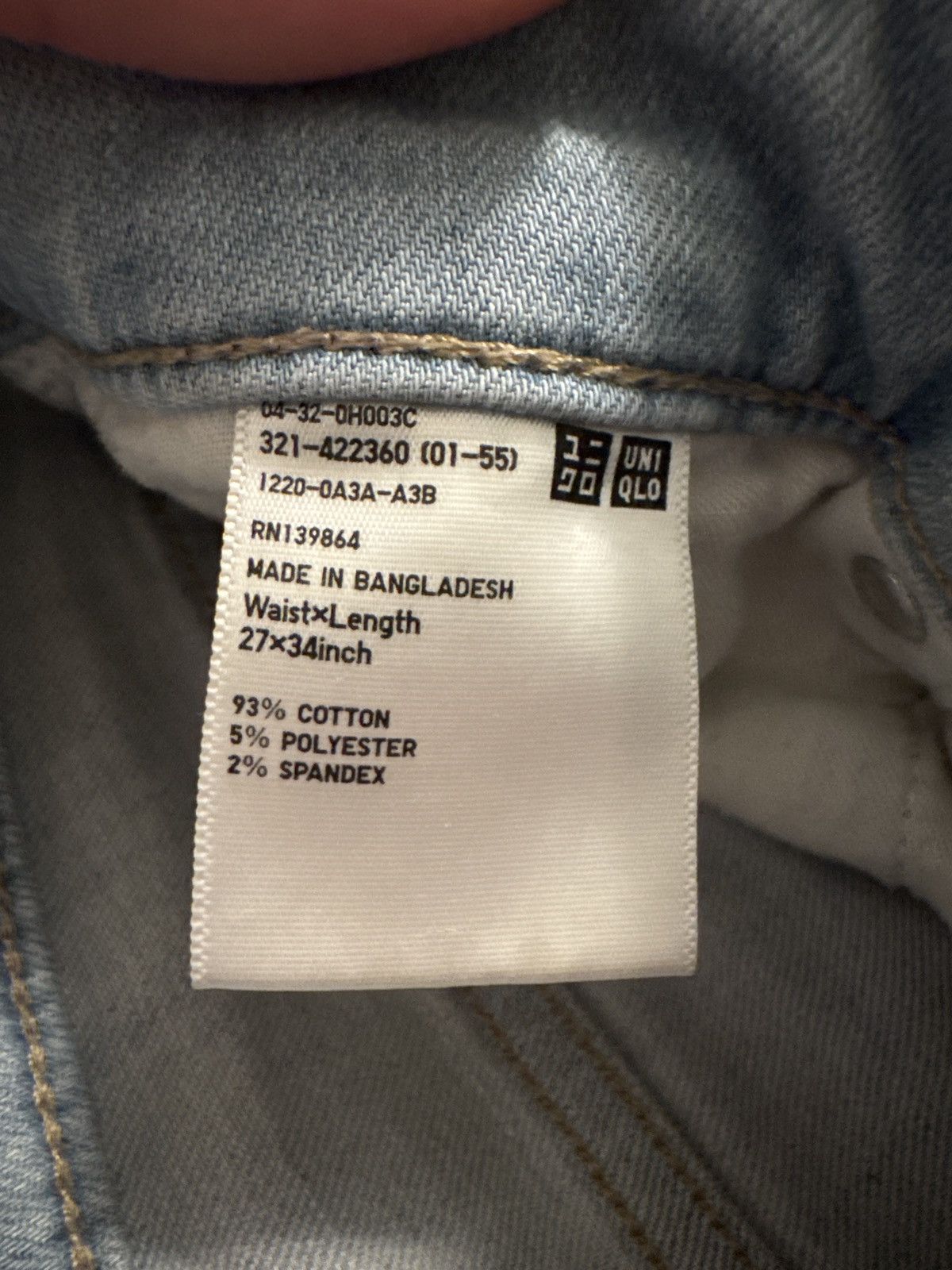 Uniqlo Uniqlo Straight Slim Fit Jean Size US 34 / EU 50 - 5 Thumbnail