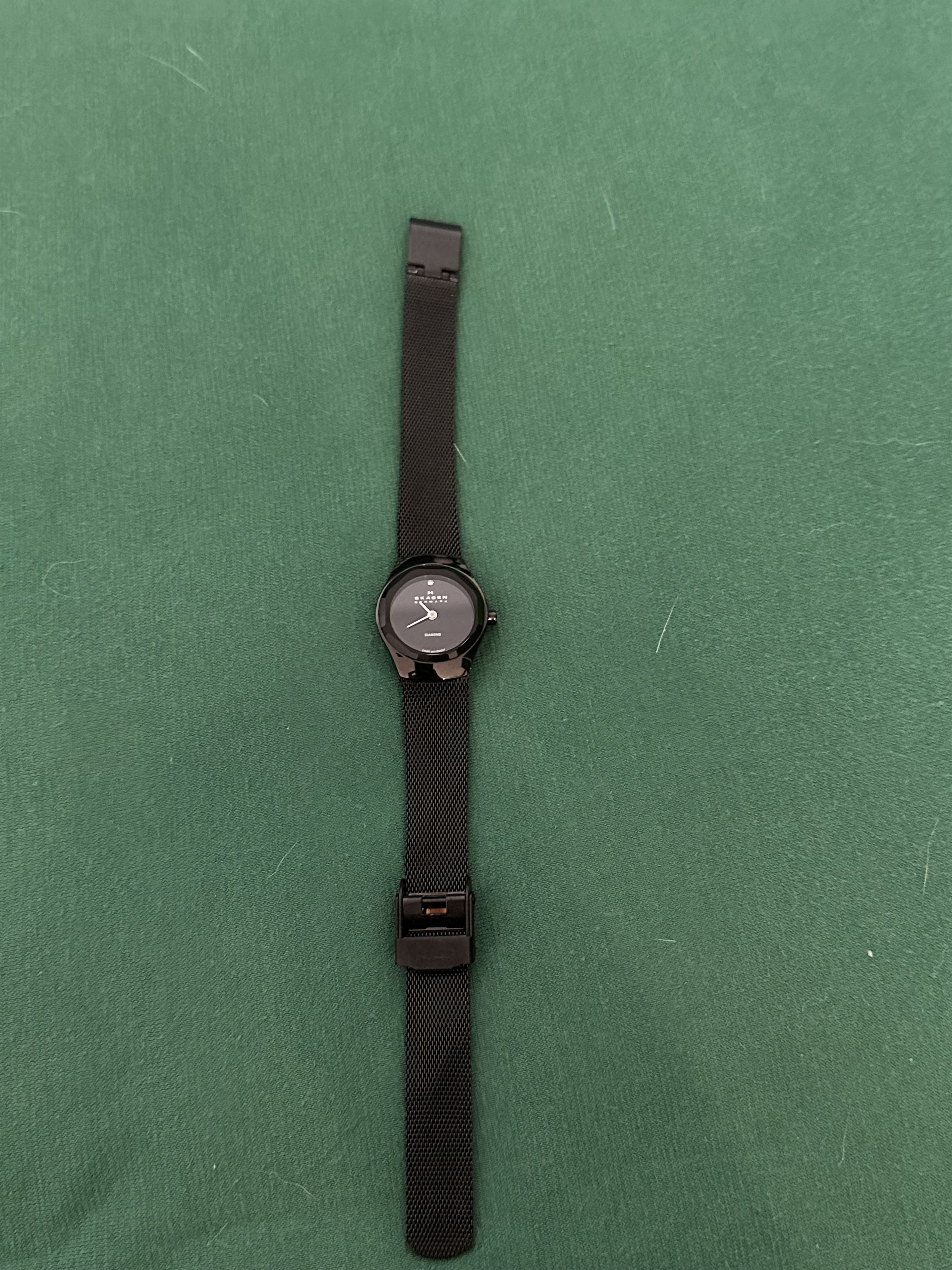 Skagen Skagen Black Dial Titanium Stainless Steel Mesh Watch Size ONE SIZE - 2 Thumbnail