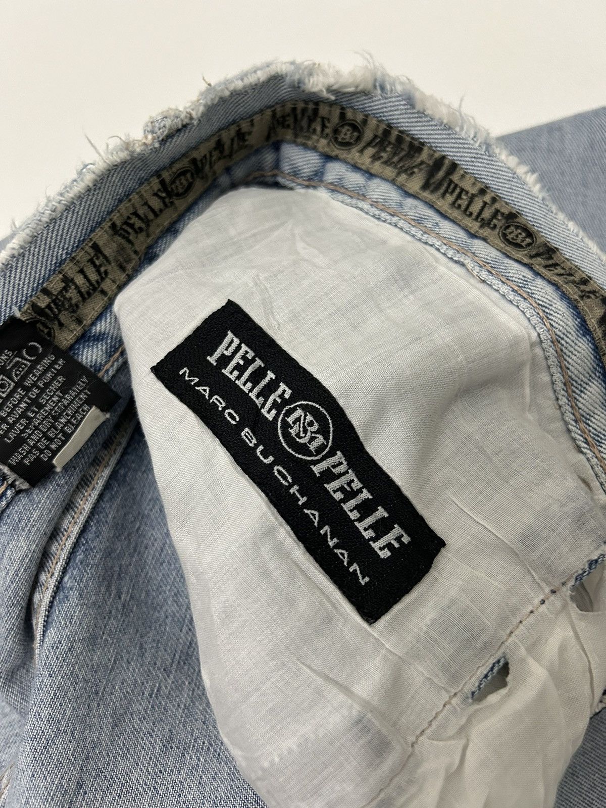 Marc Buchanan × Pelle Pelle Pele Pele Marc Buchanan Distressed Beggy Jeans Size US 36 / EU 52 - 14 Thumbnail