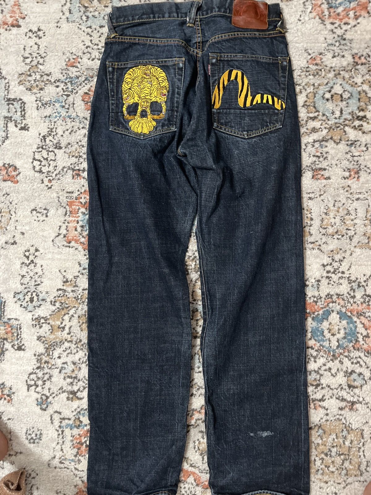 Evisu Evisu Men’s Vintage Embroidered Tiger Print Denim Jeans Size US 32 / EU 48 - 2 Thumbnail