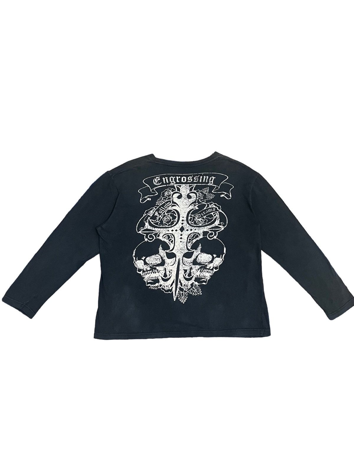 Other Vintage Space Opera Skull Imprint Long Sleeve T-Shirt Size US XL / EU 56 / 4 - 4 Thumbnail