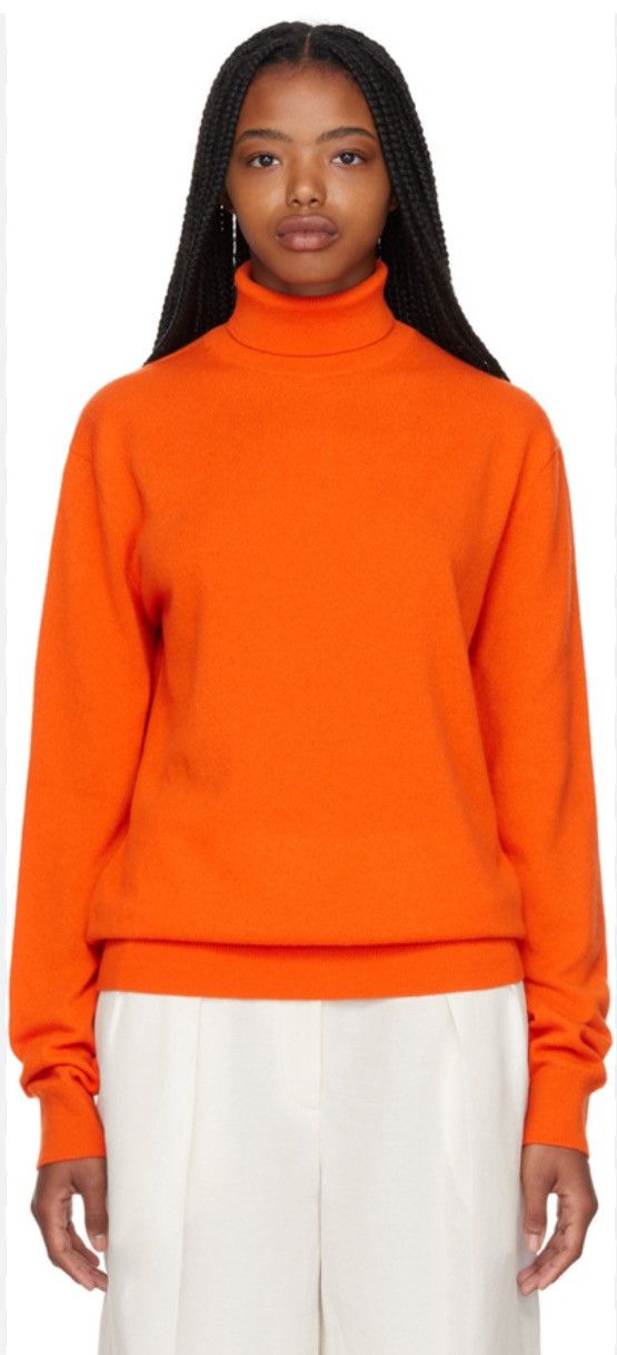The Row The Row Ciba Top, Cashmere Orange Sweater Brand New Size M / US 6-8 / IT 42-44 - 2 Thumbnail