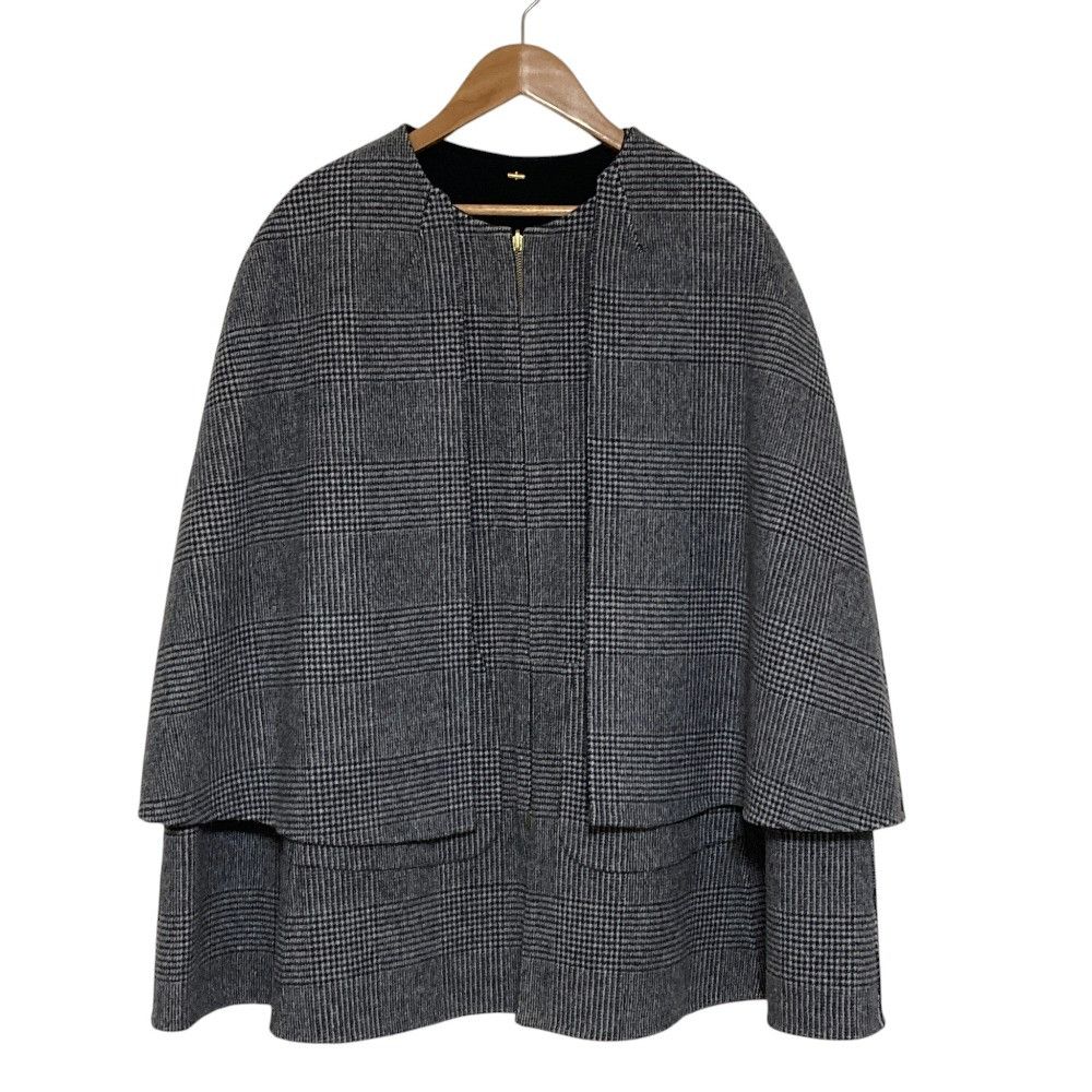 Other Other Drawer Reversible Wool Poncho Coat Textile Outerwear 6522-299-0741 DUTY FREE for USA Size ONE SIZE - 1 Thumbnail