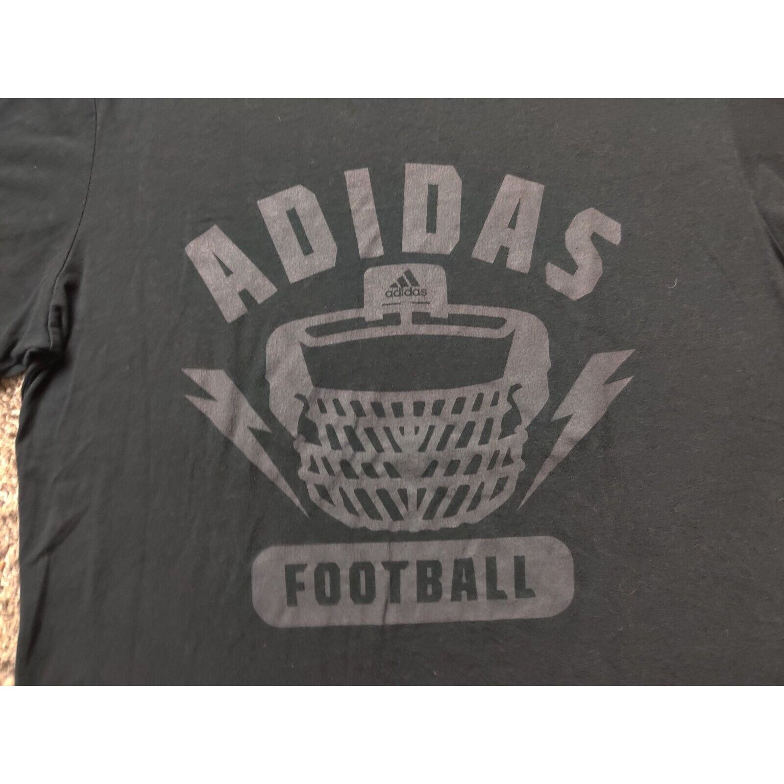 Adidas Adidas Shirt Adult Mens Large Black Football Spell Out Logo Size US L / EU 52-54 / 3 - 2 Thumbnail