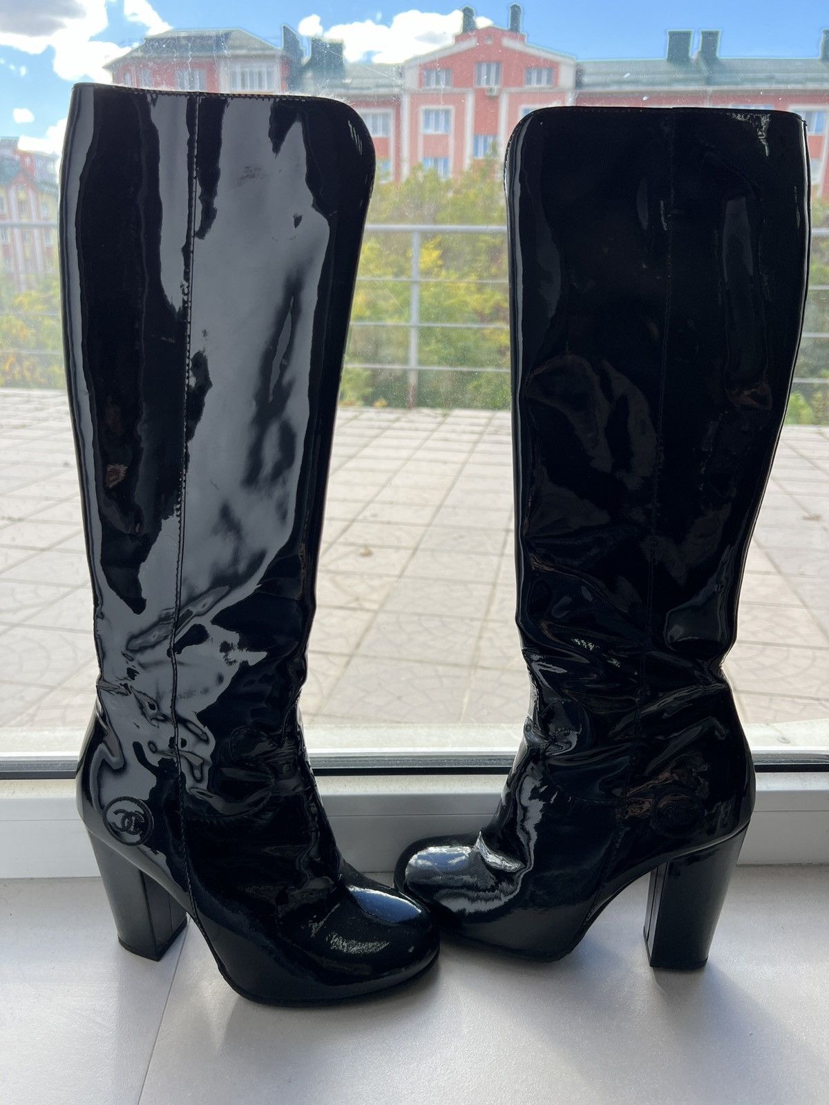 Chanel × Designer × Vintage Vintage Chanel lacquered women’s Black Shoes Size US 6 / IT 36 - 4 Thumbnail