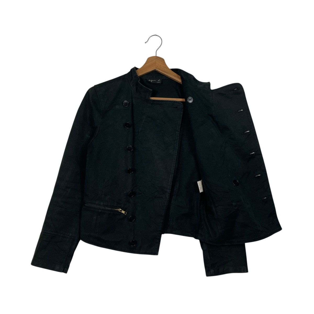 agnes b. Agnes B Double Breasted Crop Jacket Size XS / US 0-2 / IT 36-38 - 10 Thumbnail