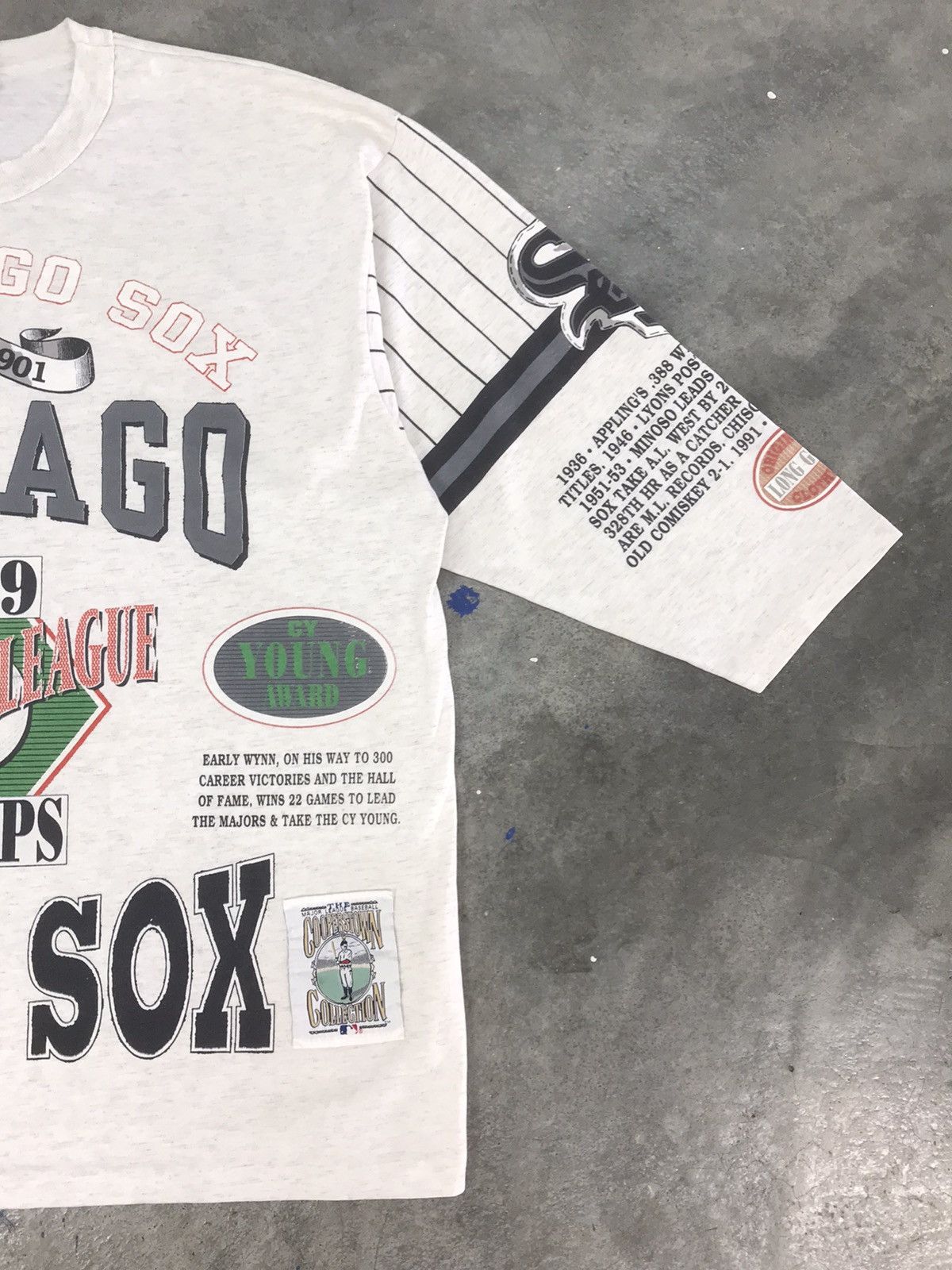 MLB Vintage 90s Long Gone Chicago White Sox 3/4 Sleeve Tee Size US XL / EU 56 / 4 - 2 Thumbnail