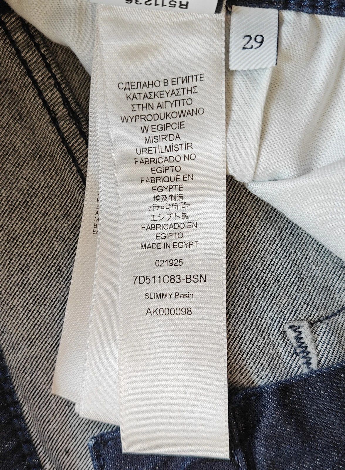 7 For All Mankind 7 For All ManKind Slimmy Basin JEANS T/ 6013 Size US 29 - 9 Thumbnail