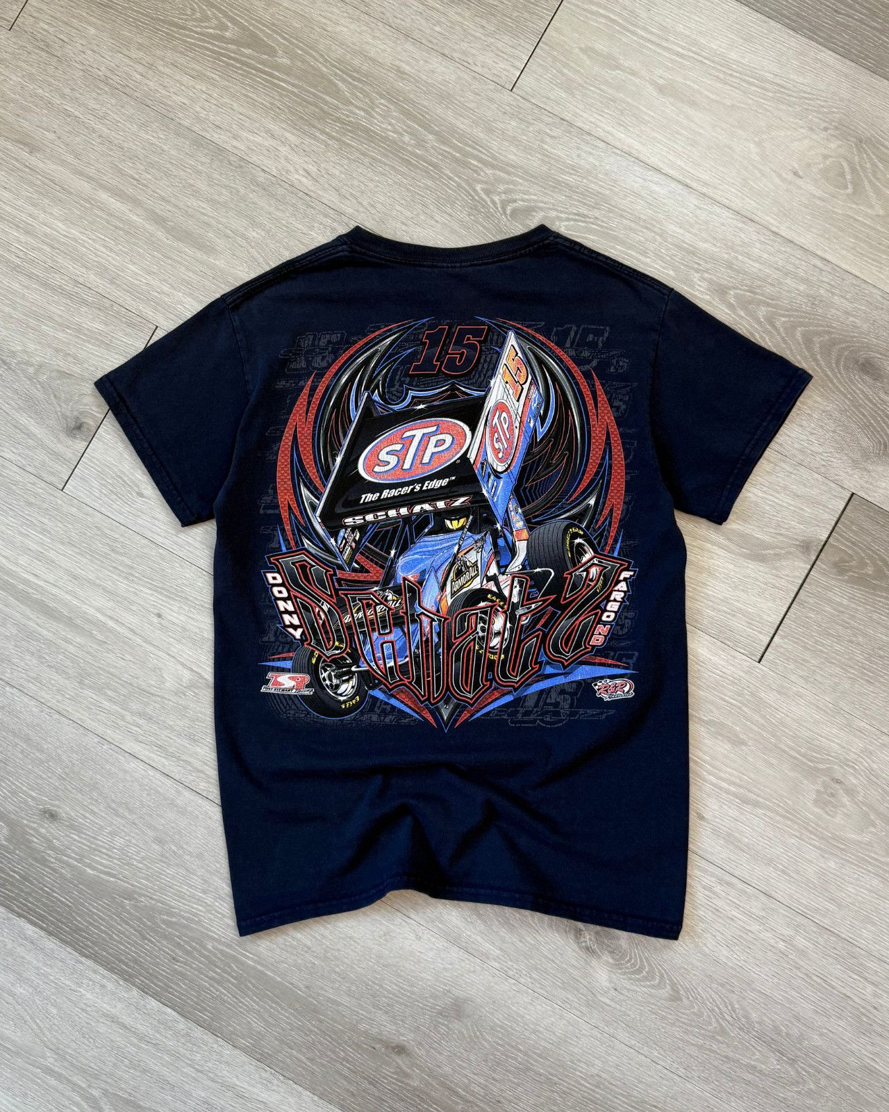 Vintage Rare Vintage Y2K Donny Schatz Sprint Car Racing TShirt Small Size US S / EU 44-46 / 1 - 2 Thumbnail
