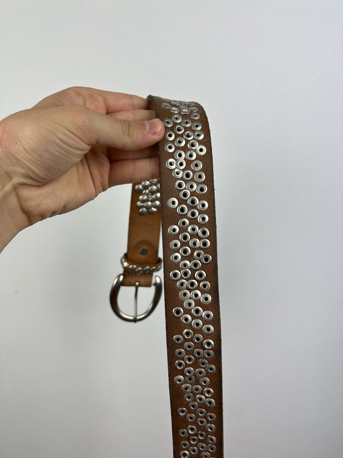 Vintage Vintage Y2K Leather Belt Size ONE SIZE - 10 Thumbnail