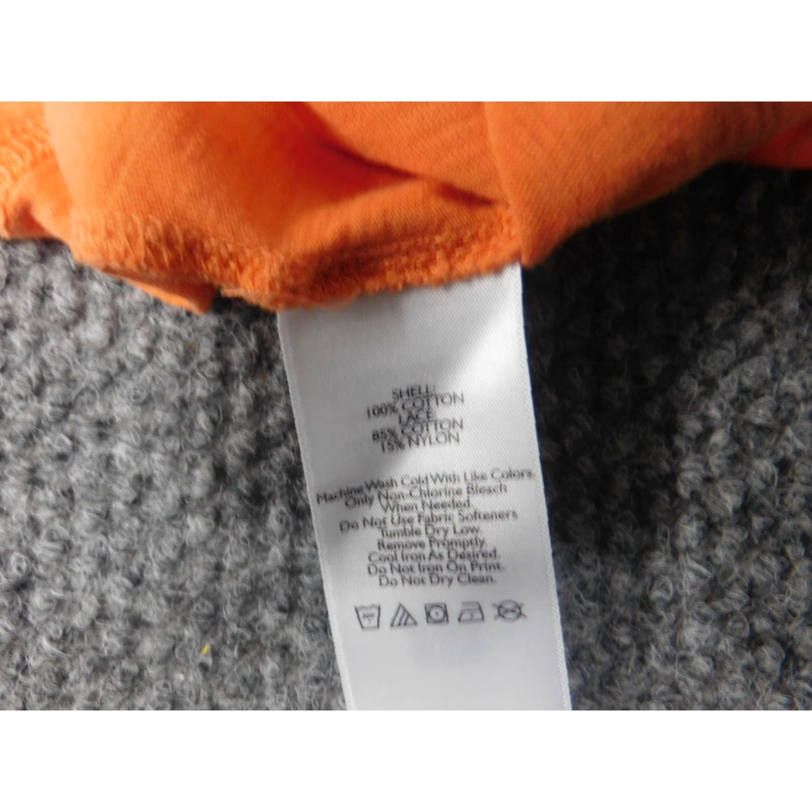Eddie Bauer Eddie Bauer Womens Shirt PM Petites Orange Stretch Outdoors Crew Neck Casual Short Sleeve Blouse Button Cotton Rayon Basic Outdoor Women Mens? Size M / US 6-8 / IT 42-44 - 6 Thumbnail