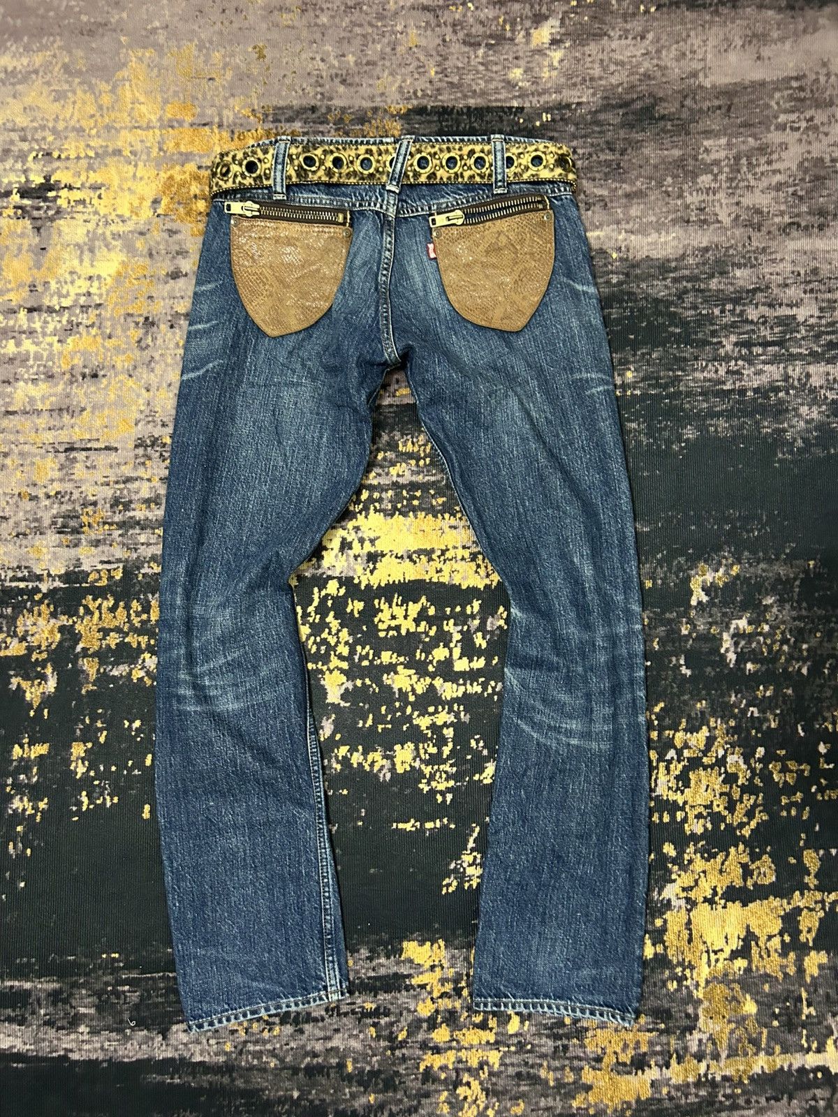 Tornado Mart RNA Inc Japan Distressed Snake Pocket Back Size US 31 - 2 Thumbnail