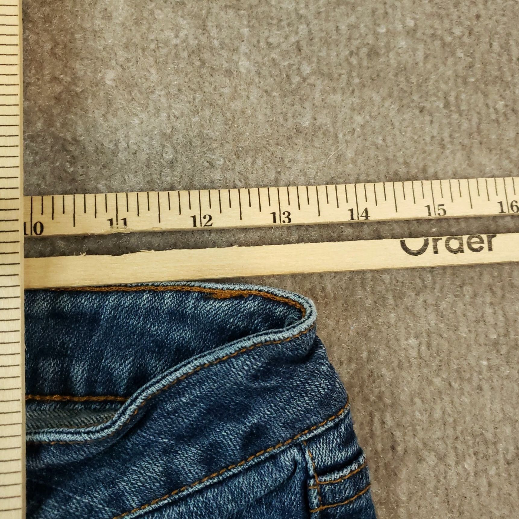 Vintage American Rag Cie Women Blue Denim Skinny Jeans Size 3 Short 27x27 Size 26" / US 2 / IT 38 - 5 Thumbnail