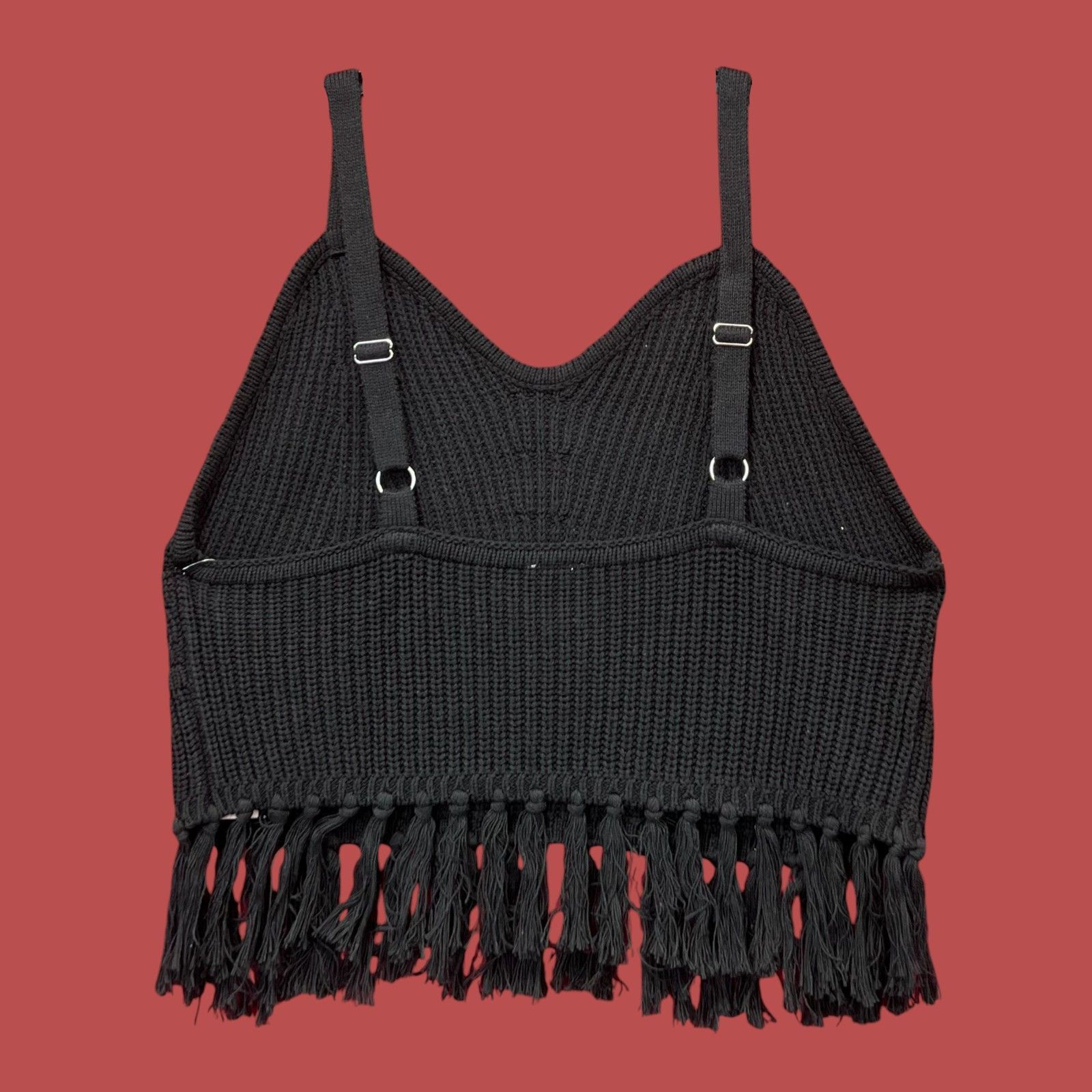 Other Wild Fable - Women's Knitted Tank Top Camisole - Black - XXL Size XXL / US 16-18 / IT 52-54 - 4 Thumbnail
