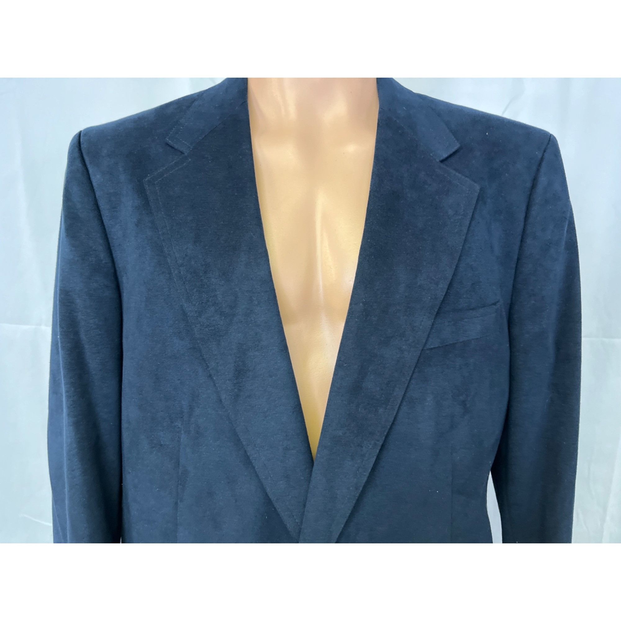 Saks Fifth Avenue Saks Fifth Avenue Men's Blue Blazer/Sports Coat Size XL SKU Size 44R - 3 Thumbnail