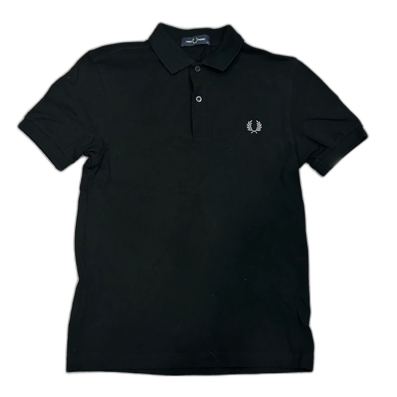 Maison Margiela Fred Perry Black Embroidered Short Sleeve Polo Size US XS / EU 42 / 0 - 1 Thumbnail