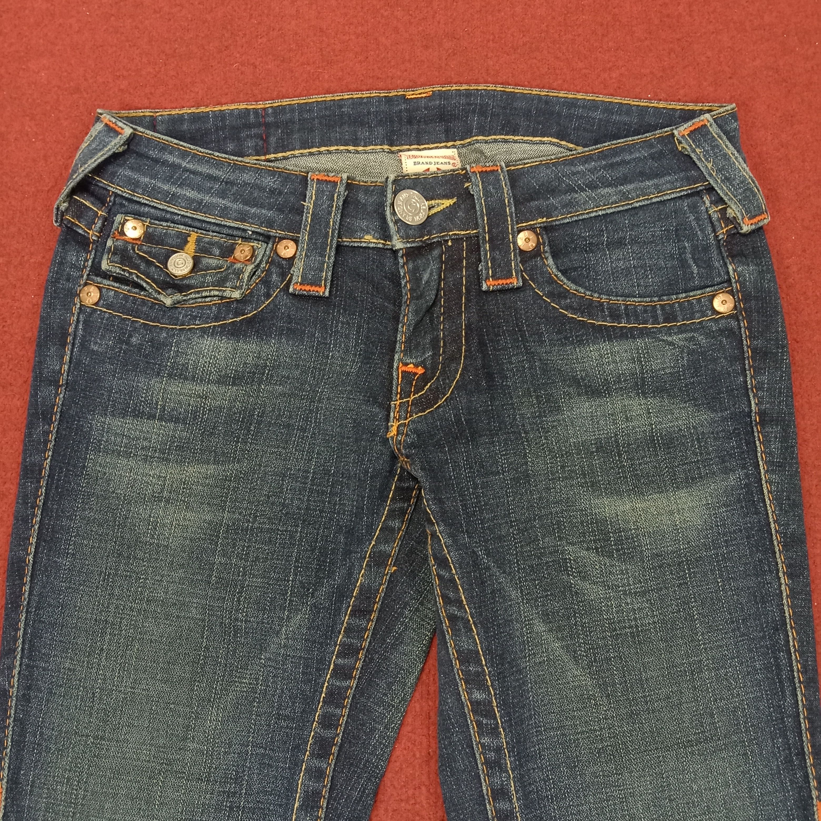Vintage True Religion Fashion Style Streetwear Bootcut Jeans Size 27" / US 4 / IT 40 - 5 Thumbnail