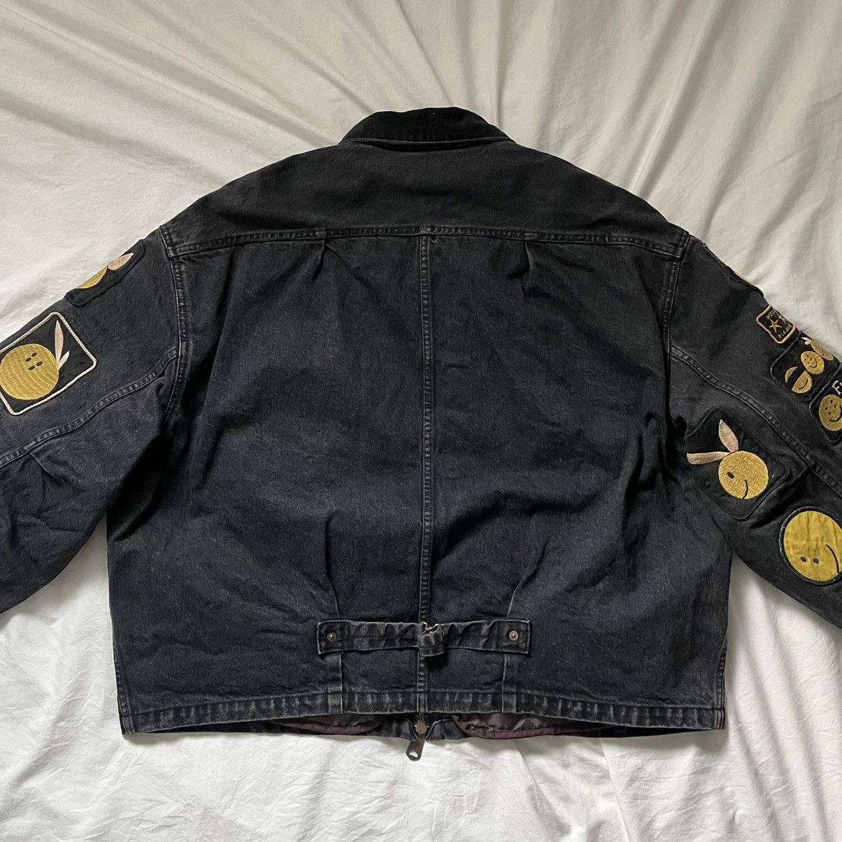 Kapital 14OZ denim DRIZZLER JACKET smiley Anarchy remake stk size 2 Size US M / EU 48-50 / 2 - 3 Thumbnail